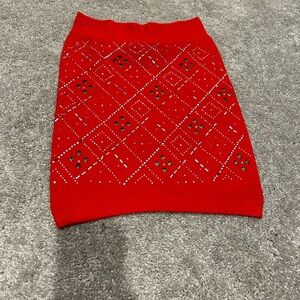 Fitted stretchy skirt